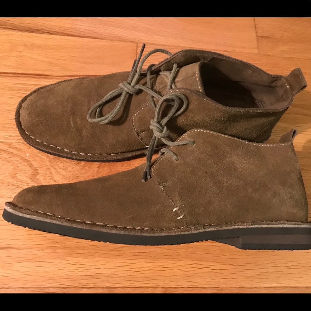 Leather chukka boots, size 11